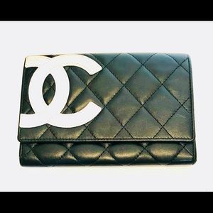 💯Authentic! Mint Condition! Chanel Cambon Wallet